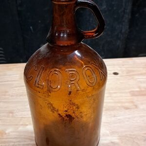 Vintage Amber Clorox Jug